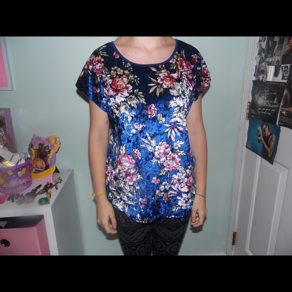 Velvet Floral Tee